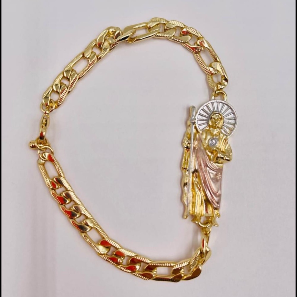 Bracelet, Saint Judas image gold plated